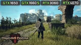 Dragon's Dogma 2 (Vernworth City) - GTX 1650 - GTX 1660 SUPER - RTX 3060 - RTX 4070