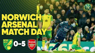 NORWICH 0-5 ARSENAL (SAKA X2, TIERNEY, LACAZETTE, SMITH ROWE) | MATCH DAY EXPERIENCE