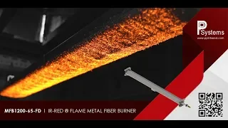 IR-RED ® FLAME l Infrared Face Down Metal Fiber Burner MFB1200-65-FD l PP Systems