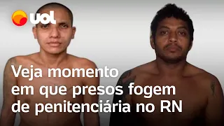 Presos fogem de penitenciária no Rio Grande do Norte; vídeo mostra momento