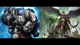 Warhammer 40k CZ 2000 pts Grey Knights vs Death Guard Battlereport CZ language