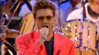 Queen & George Michael- Somebody to Love - Freddie Mercury Tribute Concert HD