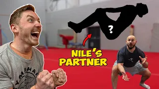 Teaching NILE WILSON'S Partner a BACKFLIP!