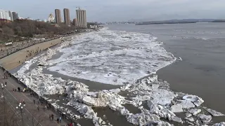 Ледоход на Амуре 16 04 2021