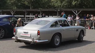 Driving the Iconic Jaguar E Type, Aston Martin DB5 and the 200 mph DB11 Supercar at Goodwood