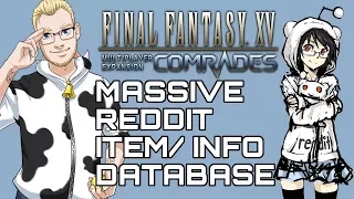 COMRADES! Huge Item, Weapon, Quest Cheat Sheet/ Database! Final Fantasy 15