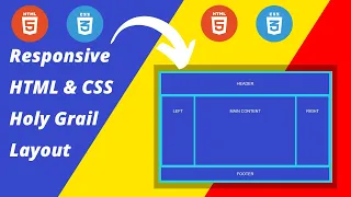 HTML CSS Fully Responsive Holy Grail Layout || Web Development