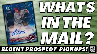 My Recent Bowman Chrome Auto Pickups | MLB Baseball Cards | Sleeper Prospects | Mail Day