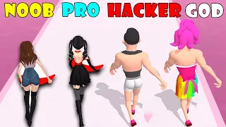 NOOB vs PRO vs HACKER vs GOD - Drag Runner, Good girl and bad girl