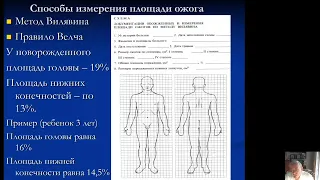 Общая хирургия. Ожоги, отморожения, ожоговая болезнь, электротравма