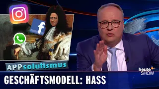 Facebook: Mark Zuckerberg hat ein Monster geschaffen! | heute-show vom 08.10.2021