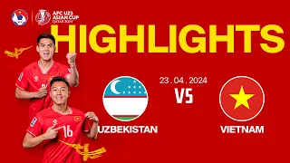 HIGHLIGHTS: UZBEKISTAN - VIỆT NAM | Extended Highlights | 23.04.2024 | AFC U23 Asian Cup 2024