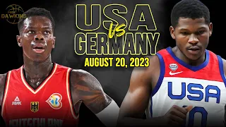 USA vs Germany Full Game Highlights | FIBA World Cup Warm-Up | August 20, 2023 | FreeDawkins