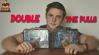 Opening Up Two!!! Pokemon Exclusive Mewtwo Strikes Back Evolution Tins