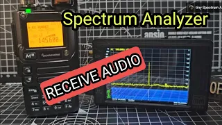 Learning -ultra Tiny VNA ,ultra Spectrum Analyzer  ,  Receive & Listen Audio (bluetooth)