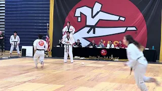 US Taekwondo Competition team performance at the 2024 Break-a-Thon fundraiser