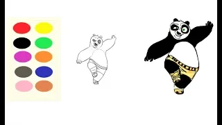 Lets Draw and Colour Kung Fu Panda with Me