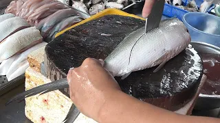 Amazing Super Fast Precise Fish Cutting Skills -Taiwan Seafood Milkfish