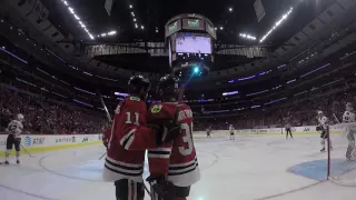 Referee wears GoPro at Blackhawks Training Camp Festival