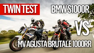 Neevesy's BMW S1000R vs MV Agusta Brutale 1000RR twin test review | MCN