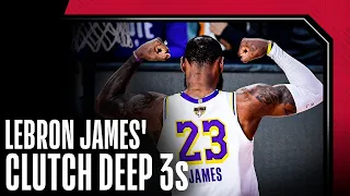 Lebron James' Clutch Deep Threes for the Los Angeles Lakers