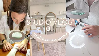 STUDIO VLOG day in the life of a small business owner | Sarah Brithinee