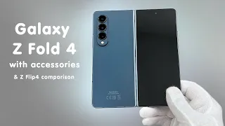 Samsung Galaxy Z Fold 4 Unboxing relaxing | accessories | gameplay 📦