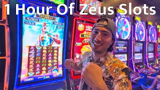1 Hour Of Zeus Slot Machine Spins And WINS!