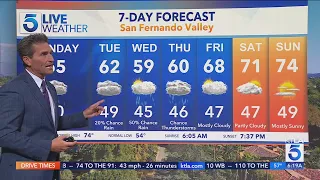 More rain, mountain snow in the forecast this week for SoCal