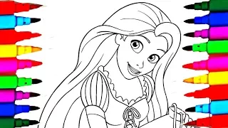 Disney for Girls Rapunzel Ballet Princess Coloring Sheet Coloring Pages How to Color Learn Colors