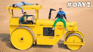 24 Hours In Road Roller Challenge | 24 घंटे इस रोड रोलर से नीचे नहीं उतर सकते |