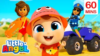 Jobs at the Beach | Job and Career Songs | @LittleAngel Nursery Rhymes for Kids