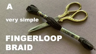 A very simple fingerloop braid