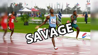 This Kid is an Absolute Savage !!! | Letsile Tebogo World Junior Record | 100m 2022 World Champs