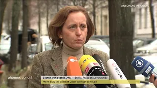 Beatrix von Storch (Stellv. Fraktionsvorsitzende, AfD) zum Anschlag in Hanau am 21.02.20