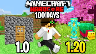 I Survived 100 Days In Hardcore Minecraft But The Game Keeps Updating
