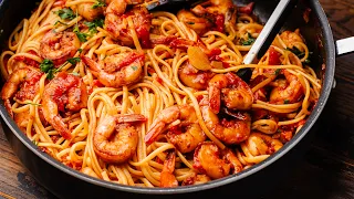 Shrimp Fra Diavolo - The Easiest (and BEST) Seafood Pasta You'll Ever Make