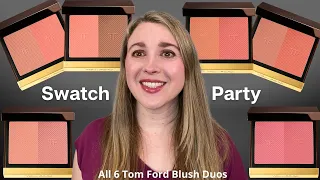 TOM FORD BLUSH DUOS | Arm & Cheek Swatches of all 6 Duos