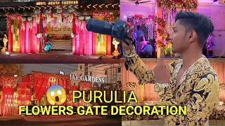 New wedding marriage reception stage decoration ideas |  new flower decoration 2022 ❤️ || Purulia