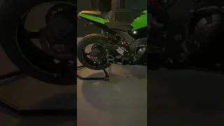 Kawasaki Zx 10 R 2014 cold start Toce exhaust and