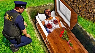 Burying DEAD Franklin in GTA 5! He was MURDERED!