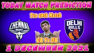 T10 2021: 28th Match Prediction | Chennai Braves Vs Delhi Bulls | Today Match Prediction | #T10