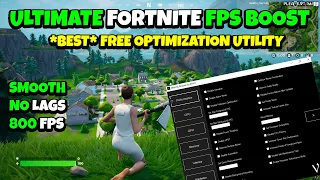 *ULTIMATE* FREE Fortnite FPS BOOST Tool🔧(Boost Fps, Lower Input Delay & Latency)