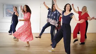 'The Walkin' Blues' Charleston Dance Routine - Hove Morning group, UK