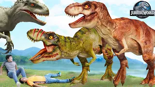 The Best of Dinosaur T-Rex Attack | T-rex chase | Jurassic Park Fan Made Movie | Dinosaur | Ms Sandy