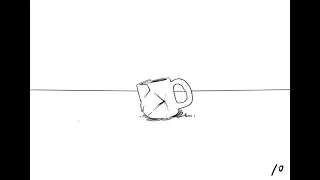 2D Cup falling animation