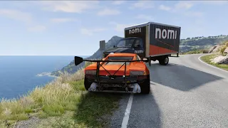 Cliff Drop Crashes #11 - BeamNG Drive || CrashIcon