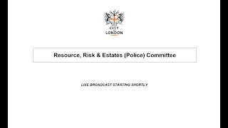 Resource, Risk & Estates (Police) Committee - 03/11/21