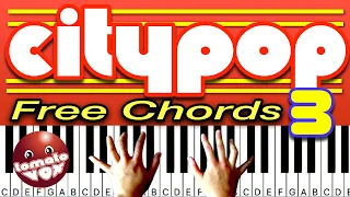 Only Use 5 Chords Citypop Chord Progression Vol.3 / 80s Vibes , Simple Chords ,シティポップコード進行