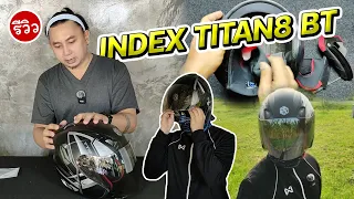 หมวกกันน็อค INDEX TITAN-8 BT สวยจัด ประหยัดด้วย